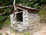 20 Forest Temple Dedicated To Hindu Deity Baraha On Trail Between Dovan And Himalaya On Trek To Annapurna Sanctuary